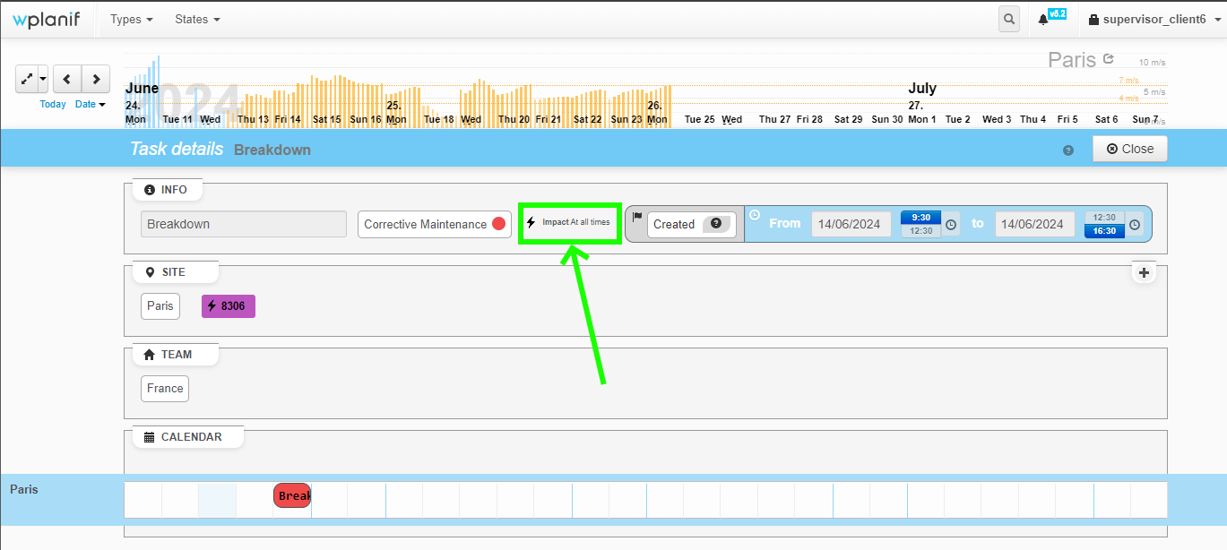 Visible impact for client accounts